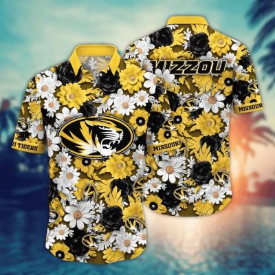 Missouri Tigers NCAA Flower Aloha Hawaiian Shirt 8, NCAA Hawaiian Shirt