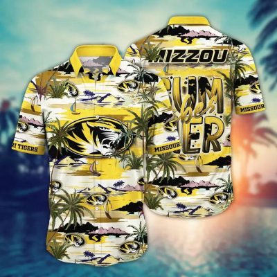 Missouri Tigers NCAA Flower Aloha Hawaiian Shirt 9, NCAA Hawaiian Shirt