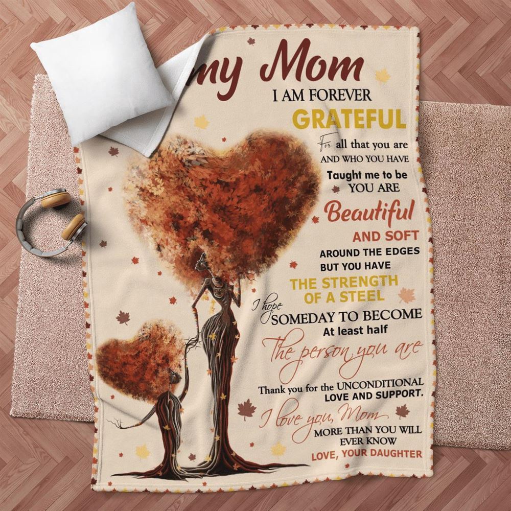 Mother's Day Blanket For Mom I Am Forever Grateful Blanket Heart Tree, Blankets For Mothers Day Mother's Day Blanket For Mom I Am Forever Grateful Blanket Heart Tree, Blankets For Mothers Day