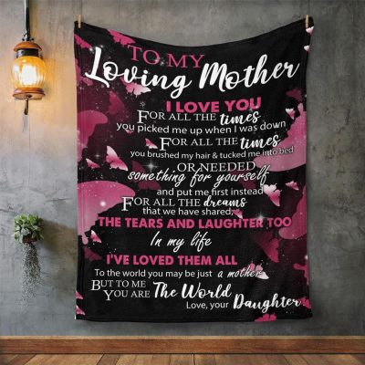 Mother's Day Blanket For Mom I Love You For All The Times Blanket, Blankets For Mothers Day