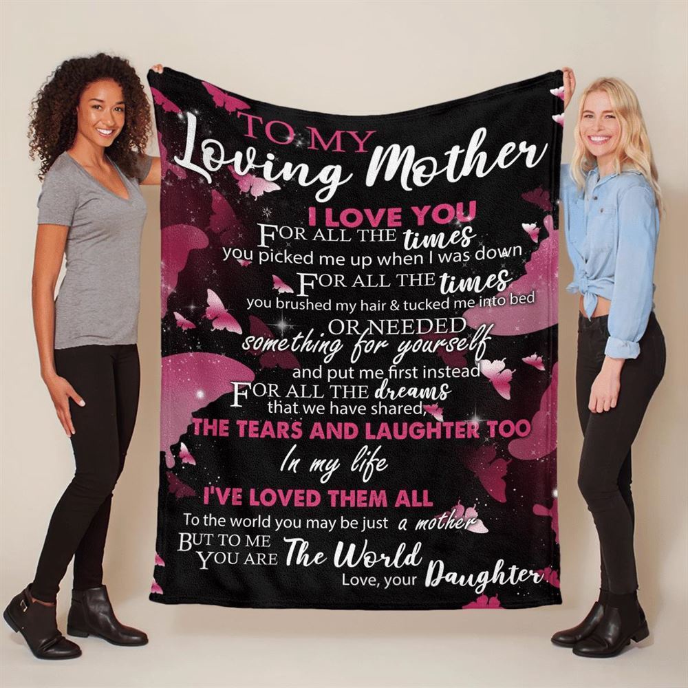 Mother's Day Blanket For Mom I Love You For All The Times Blanket, Blankets For Mothers Day