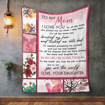 Mother's Day Blanket For Mom I Love You For All The Times Blanket From Daughter, Blankets For Mothers Day