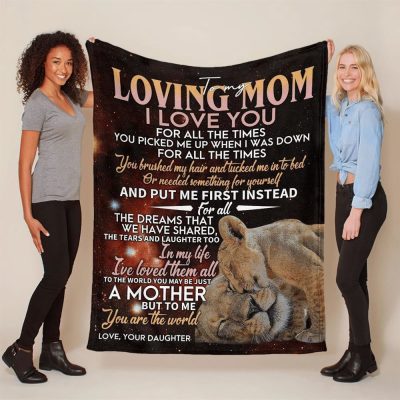 Mother's Day Blanket For Mom I Love You For All The Times Blanket Lion Blanket, Blankets For Mothers Day