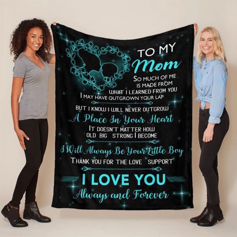 Mother's Day Blanket For Mom I Love You Forever And Always Blanket, Blankets For Mothers Day