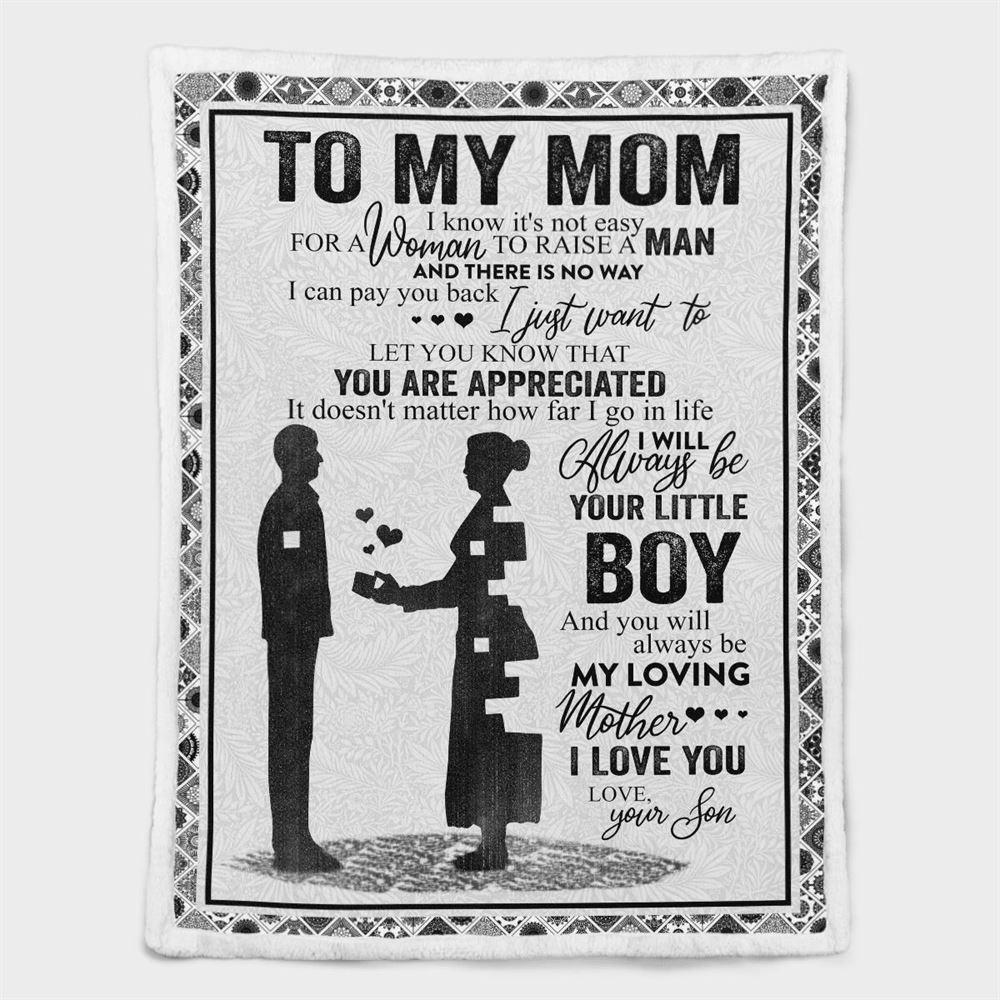 Mother's Day Blanket For Mom It'S Not Easy For A Woman To Raise A Man Blanket, Blankets For Mothers Day Mother's Day Blanket For Mom It'S Not Easy For A Woman To Raise A Man Blanket, Blankets For Mothers Day