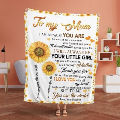 Mother's Day Blanket For Mom Thanks For The Sacrifices You Make Every Day Blanket, Blankets For Mothers Day