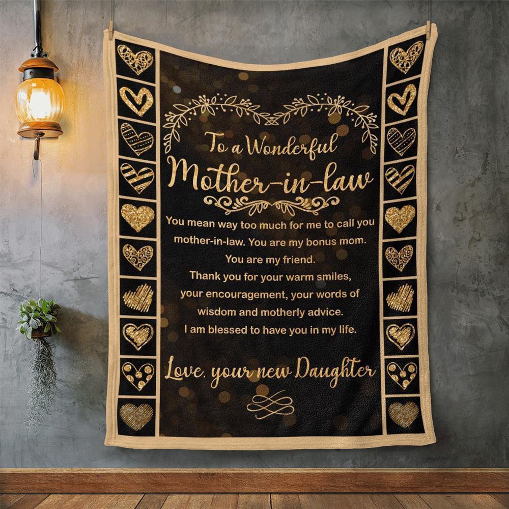 Mother's Day Blanket For Mother-In-Law I Am Blessed To Have You In My Life Blanket Mother-In-Law, Blankets For Mothers Day Mother's Day Blanket For Mother-In-Law I Am Blessed To Have You In My Life Blanket Mother-In-Law, Blankets For Mothers Day