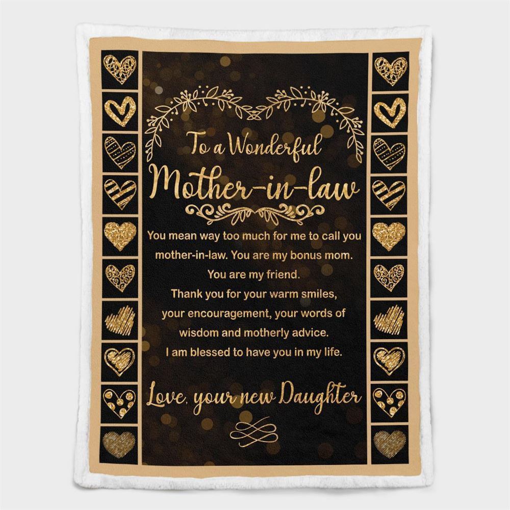 Mother's Day Blanket For Mother-In-Law I Am Blessed To Have You In My Life Blanket Mother-In-Law, Blankets For Mothers Day Mother's Day Blanket For Mother-In-Law I Am Blessed To Have You In My Life Blanket Mother-In-Law, Blankets For Mothers Day