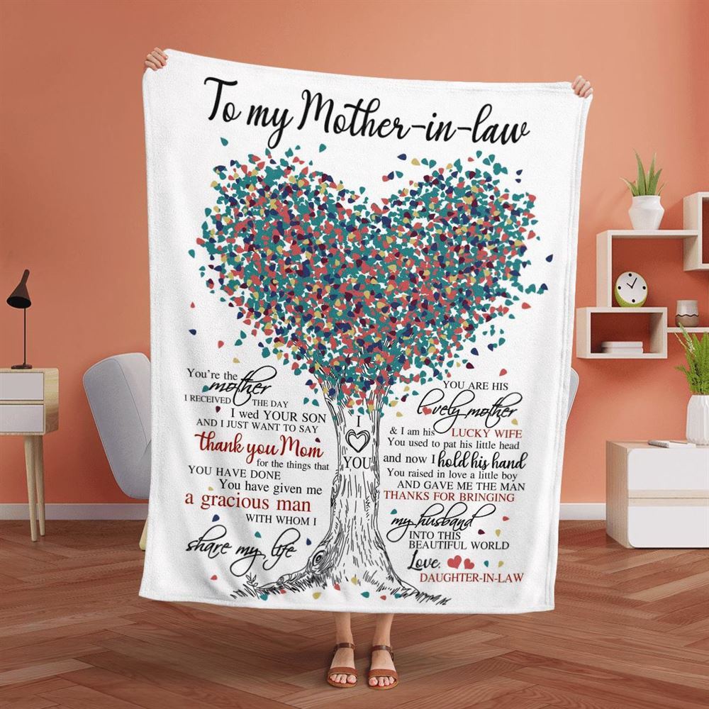 Mother's Day Blanket For Mother-In-Law Thanks For Bringing My Husband Into This World Blanket Mother-In-Law, Blankets For Mothers Day Mother's Day Blanket For Mother-In-Law Thanks For Bringing My Husband Into This World Blanket Mother-In-Law, Blankets For Mothers Day