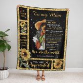 Mother S Day Daughter To Mom Blanket For Black Mom Sunflower Fleece Blanket From Daughter Blankets For Mothers Day 2 B6s2yn.jpg - demo10