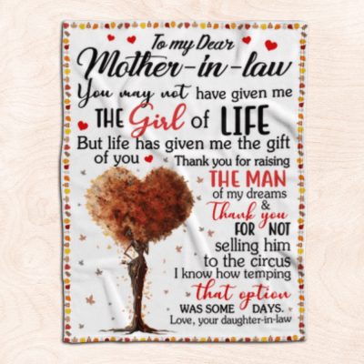 Mother's Day Mother In Law Blanket For Black Mother In Law Art Blanket From Daughter In Law, Blankets For Mothers Day