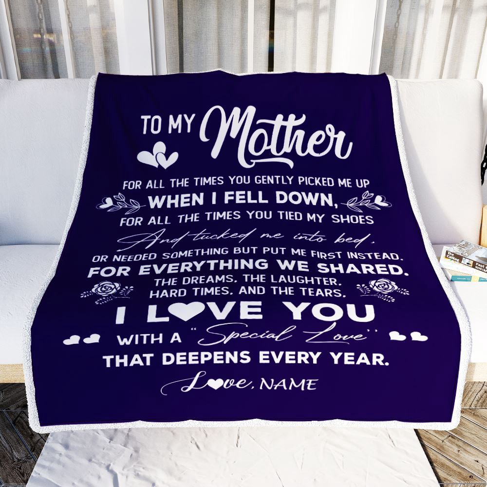 My Mom Blanket from Daughter Son I Love You With A Special Love, Personalized Blanket For Mom, Mother's Day Gifts Blanket