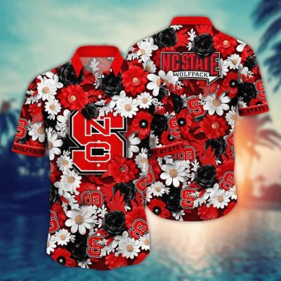 NC State Wolfpack NCAA Flower Aloha Hawaiian Shirt 8, NCAA Hawaiian Shirt