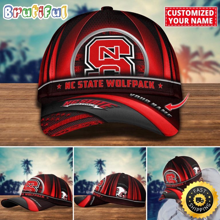 NCAA NC State Wolfpack Baseball Cap Custom Cap For Football Fans