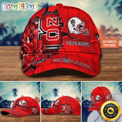 NCAA NC State Wolfpack Baseball Cap Custom Hat For Fans