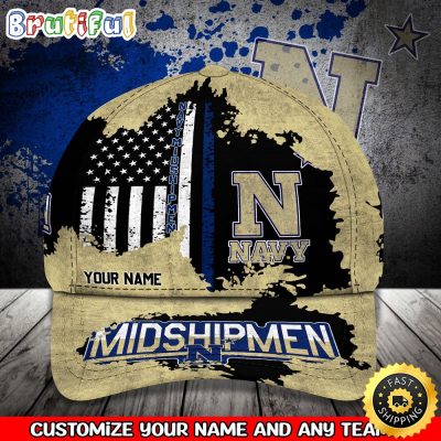 NCAA Navy Midshipmen Baseball Cap Your Name Custom Baseball Cap