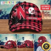 NCAA Nebraska Cornhuskers Baseball Cap Flower Custom Name Cap