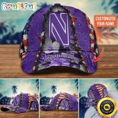 NCAA Northwestern Wildcats Baseball Cap Custom Cap For Fans