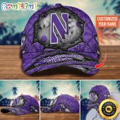NCAA Northwestern Wildcats Baseball Cap Custom Cap Trending
