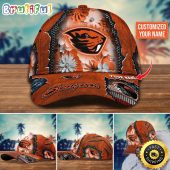 NCAA Oregon State Beavers Baseball Cap Flag Flower Custom Name Cap