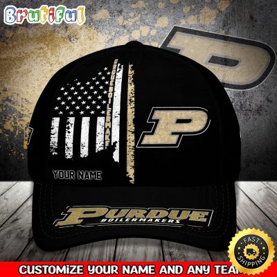 NCAA Purdue Boilermakers Baseball Cap Your Name Custom Baseball Cap