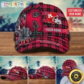 NCAA Rutgers Scarlet Knights Baseball Cap Flower Custom Name Cap