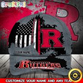 NCAA Rutgers Scarlet Knights Baseball Cap Your Name Custom Baseball Cap