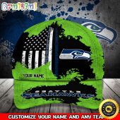 NCAA Seattle Seahawks Baseball Cap Your Name Custom Baseball Cap