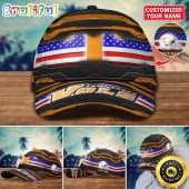 NCAA Tennessee Volunteers Baseball Cap Flag Custom Name Cap
