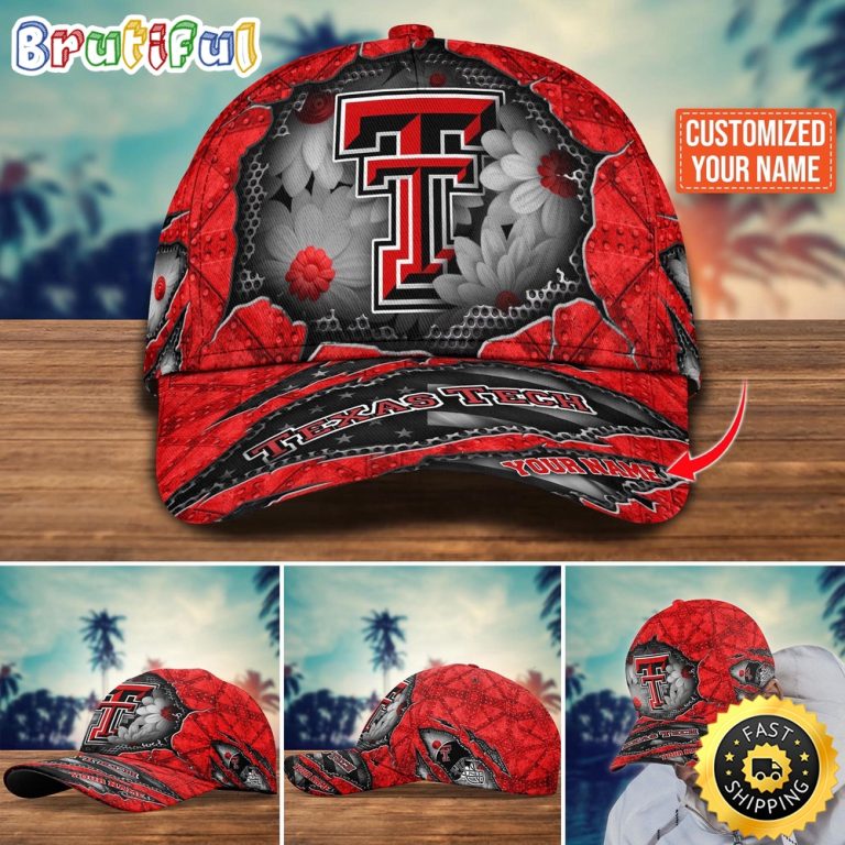 NCAA Texas Tech Red Raiders Baseball Cap Custom Cap Trending