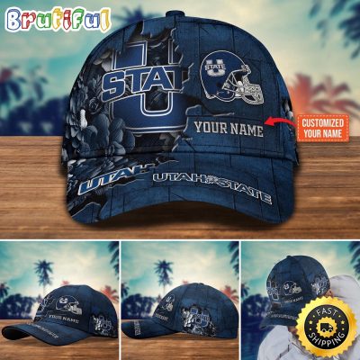 NCAA Utah State Aggies Baseball Cap Custom Hat For Fans