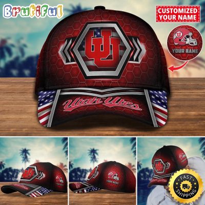 NCAA Utah Utes Baseball Cap Best Trending Custom Name Cap