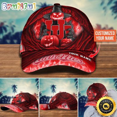 NCAA Utah Utes Baseball Cap Halloween Custom Cap For Fans