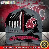 NCAA Washington State Cougars Baseball Cap Your Name Custom Baseball Cap