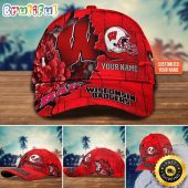 NCAA Wisconsin Badgers Baseball Cap Custom Hat For Fans