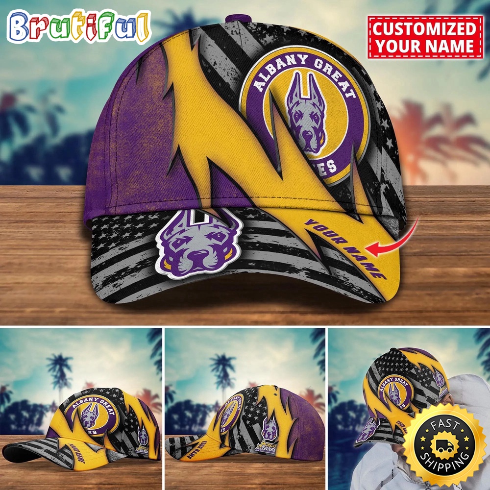 NCAA Albany Great Danes Baseball Cap Custom Cap For Sport Fans