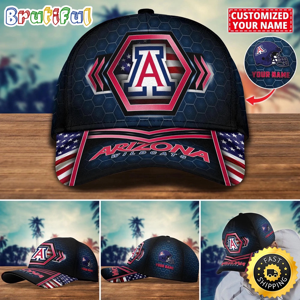 NCAA Arizona Wildcats Baseball Cap Best Trending Custom Name Cap