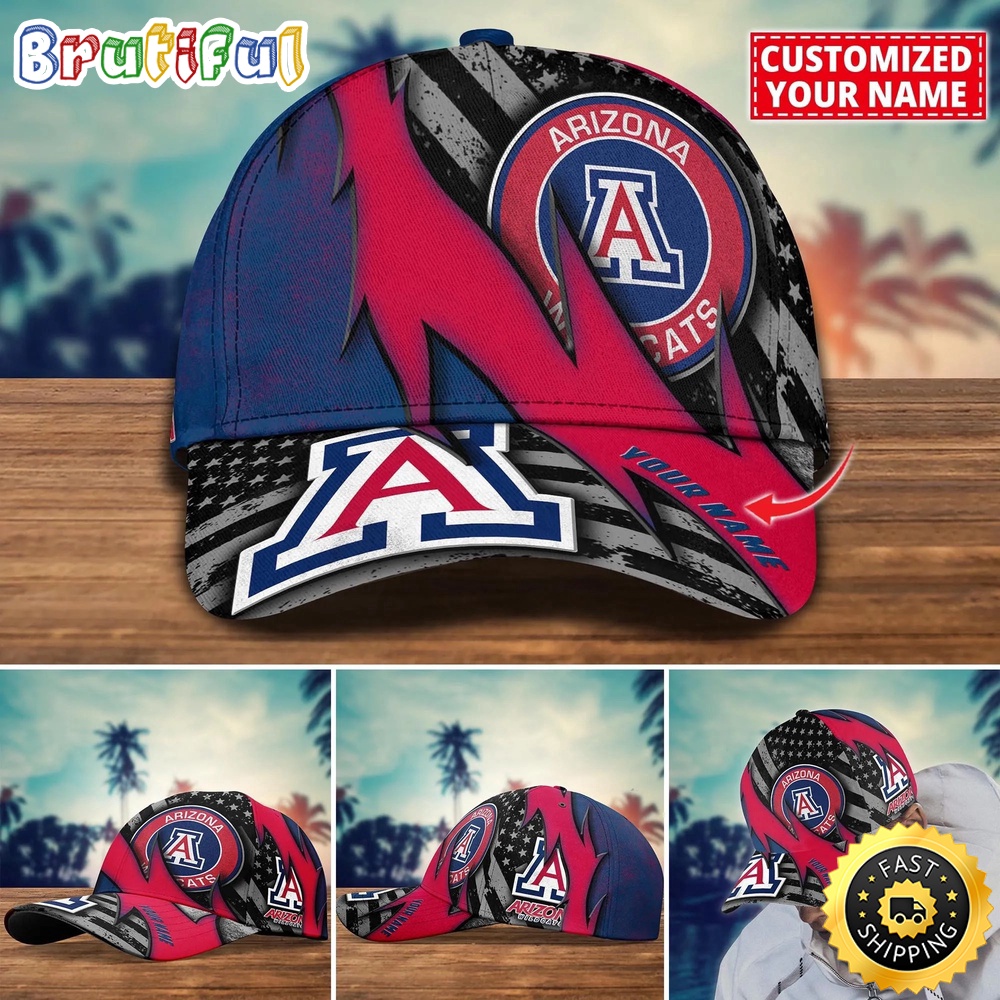 NCAA Arizona Wildcats Baseball Cap Custom Cap For Sport Fans