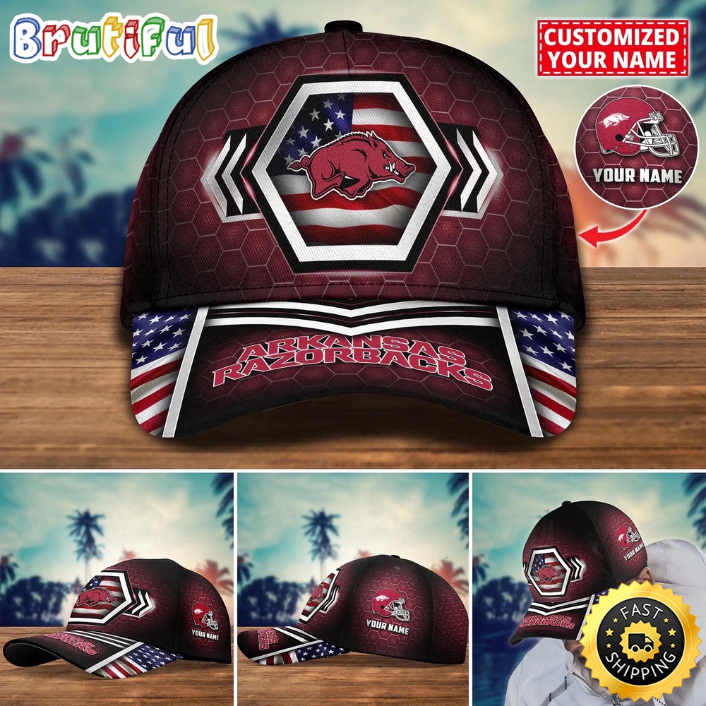 NCAA Arkansas Razorbacks Baseball Cap Best Trending Custom Name Cap NCAA Arkansas Razorbacks Baseball Cap Best Trending Custom Name Cap