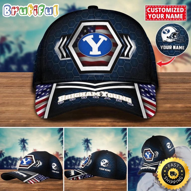 NCAA BYU Cougars Baseball Cap Best Trending Custom Name Cap