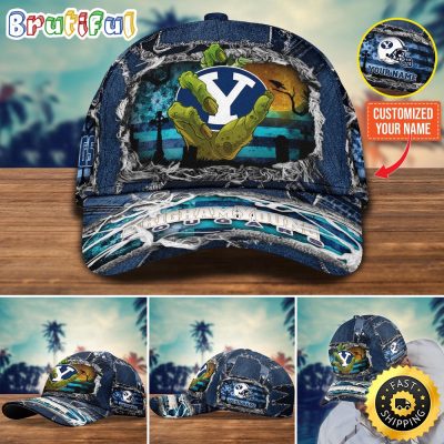 NCAA BYU Cougars Baseball Cap Halloween Custom Name Cap