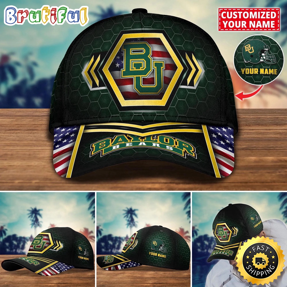 NCAA Baylor Bears Baseball Cap Best Trending Custom Name Cap