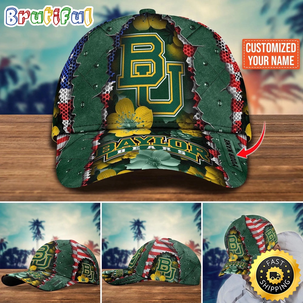 NCAA Baylor Bears Baseball Cap Custom Cap For Fans NCAA Baylor Bears Baseball Cap Custom Cap For Fans