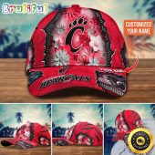 NCAA Cincinnati Bearcats Baseball Cap Flag Flower Custom Name Cap