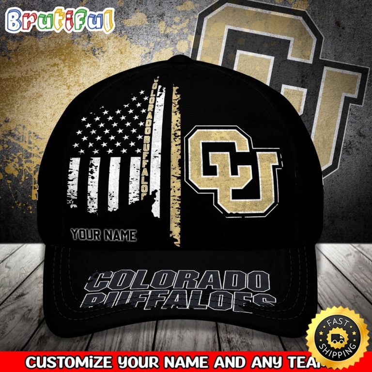NCAA Colorado Buffaloes Baseball Cap Your Name Custom Baseball Cap