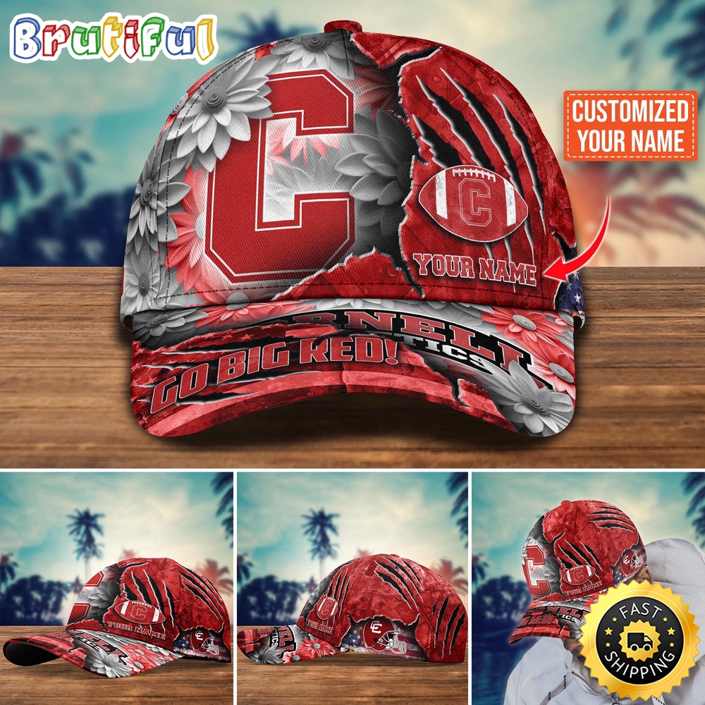 NCAA Cornell Big Red Baseball Cap Custom Hat For Fans New Arrivals