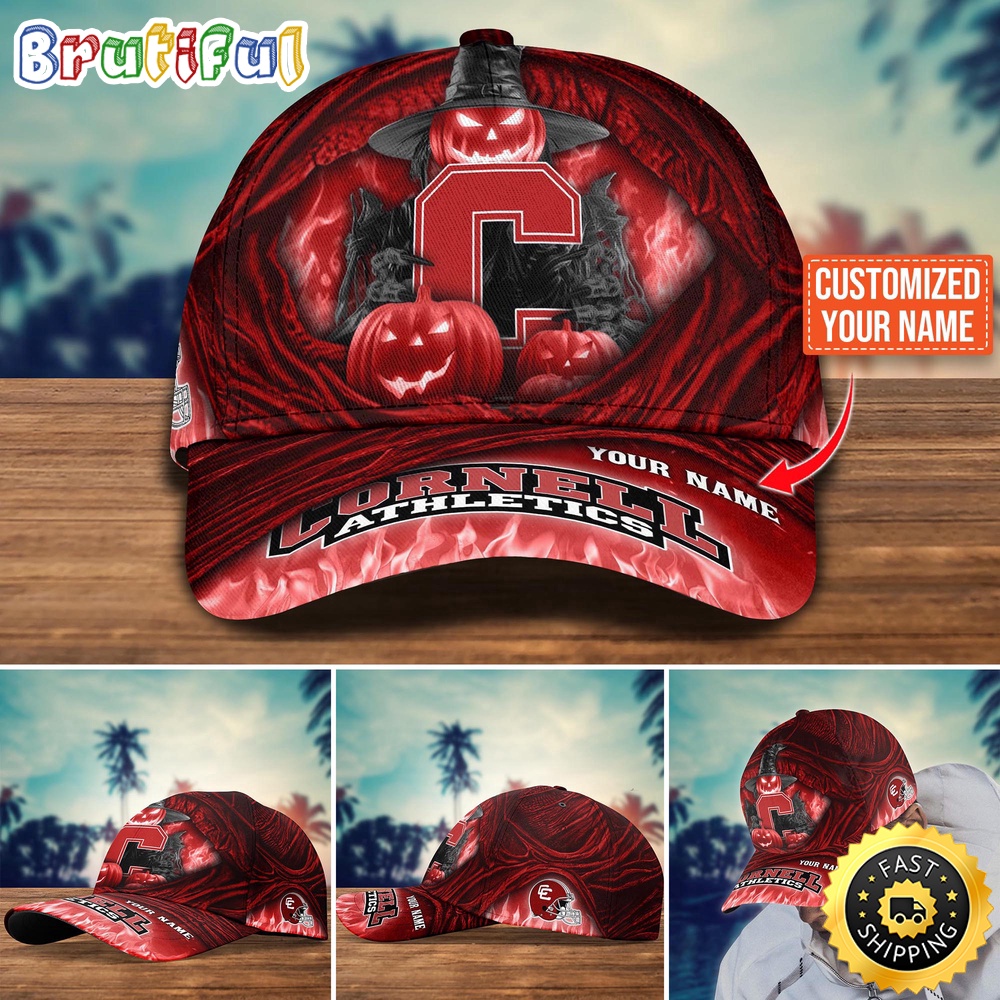 NCAA Cornell Big Red Baseball Cap Halloween Custom Cap For Fans NCAA Cornell Big Red Baseball Cap Halloween Custom Cap For Fans