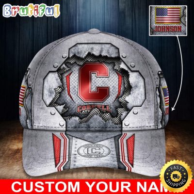 NCAA Cornell Big Red Baseball Cap Silver Metalic Pattern Baseball Cap