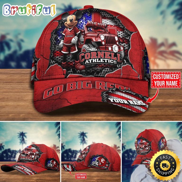 NCAA Cornell Big Red Baseball Cap Trending Customize Cap