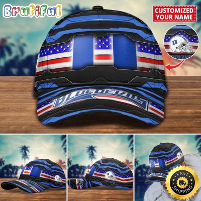 NCAA Duke Blue Devils Baseball Cap Flag Custom Name Cap